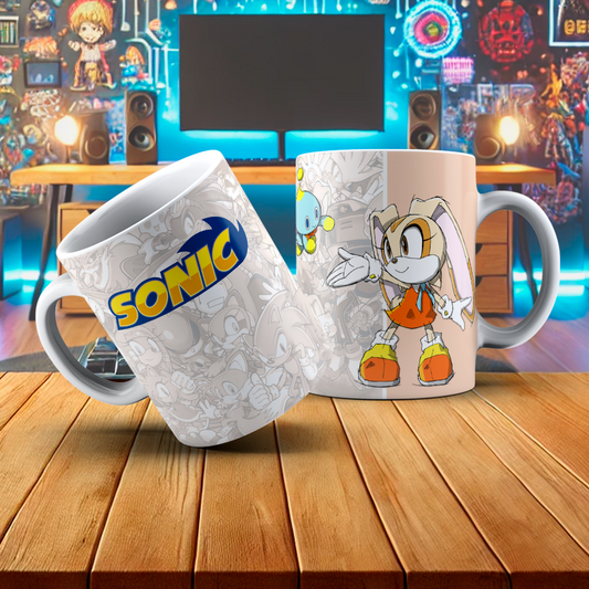 Caneca Sonic Cream the Rabbit